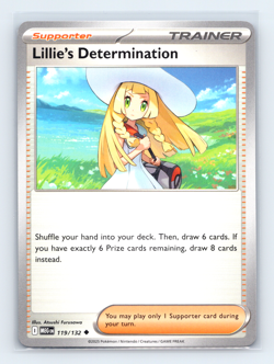 Lillie's Determination 119/132 MEG Mega Evolution Uncommon Pokemon NM - Image 1