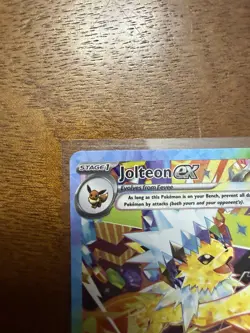 Pokemon Jolteon ex 153/131 Prismatic Evolutions Special Illustration Rare MINT!! - Image 3