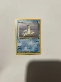 Pokemon Lapras 10/62 Holo Fossil 1999 LP - Image 1