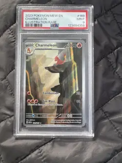 2023 POKEMON EN-151 ILLUSTRATION RARE #169 CHARMELEON PSA 9 - Image 1