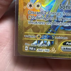 2023 Pokemon Garchomp ex 260/182 SV04: Paradox Rift NM - Image 5