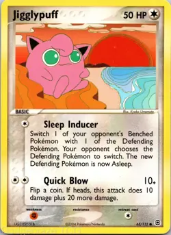 Jigglypuff 65/112 Common FireRed & LeafGreen Pokemon LP - Image 1