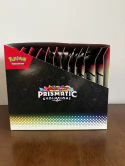 Pokemon Prismatic Evolutions Leafeon Tech Sticker Collection (x12) Full Display - Image 3