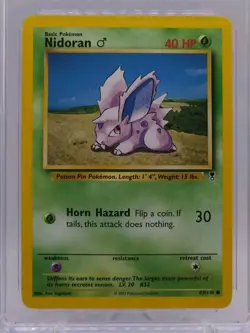 2002 Pokemon Legendary Collection Nidoran 83/110 Common CGC 9 MINT - Image 3
