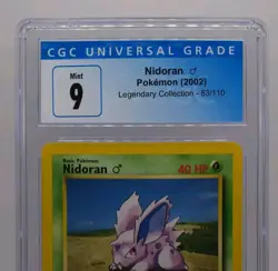 2002 Pokemon Legendary Collection Nidoran 83/110 Common CGC 9 MINT - Image 4