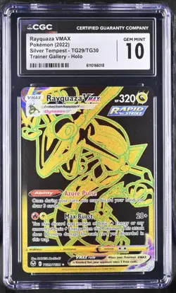 Rayquaza VMAX TG29/TG30 CGC 10 - 2022 Pokemon Silver Tempest Trainer Gallery - Image 1