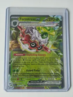 Pokemon TCG - S&V - Paldea Evolved - Forretress Ex 005/193 - N/M Double Rare - Image 1