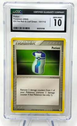 Pokemon Potion 101 112 EX Fire Red Leaf Green 2004 CGC 10 Keiji Kinebuchi - Image 1