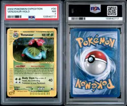 Pokemon TCG Venusaur Expedition Base Set 30/165 Regular Holo Rare PSA 7 - Image 3