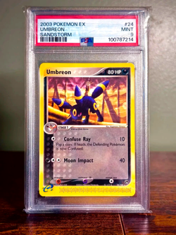 Umbreon PSA 9 2003 Pokemon EX Sandstorm 24/100 - Image 1