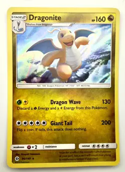 Dragonite 96/149 Holo Rare Sun & Moon Pokemon TCG Holo NM - Image 1