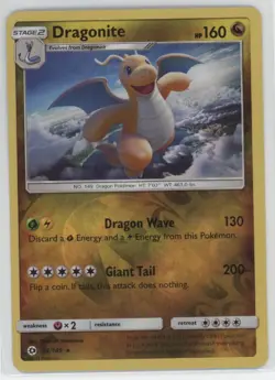 2017 Dragonite Pokemon TCG Pokemon MC&P Cosmos Holo Rare #96/149 (H2986) - Image 1