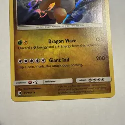 Pokemon TCG Dragonite 96/149 Holo Rare Sun & Moon Pokemon Mint - Image 2
