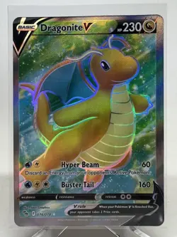 2022 Pokemon GO TCG Dragonite V 076/078 Holo Full Art Ultra Rare NM-MINT - Image 1