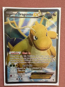Pokemon TCG Dragonite EX Full Art Ultra Rare Holo Card 108/111 XY Furious Fists - Image 1