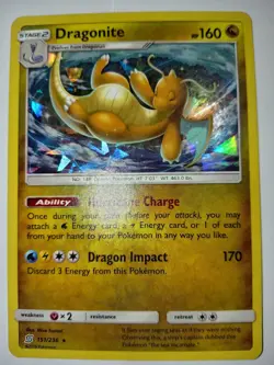 Pokemon TCG Dragonite 151/236 Cracked Ice Holo Rare Card - Image 1