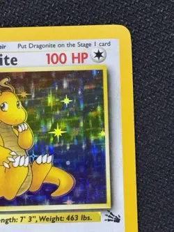 Pokemon TCG Dragonite Holo Rare Card 4/62 Fossil NM Condition - Image 3