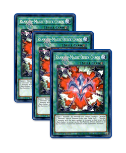 Yugioh! Rank-Up-Magic Quick Chaos LED9-EN015 (Common) 1st Ed 3x - Image 1