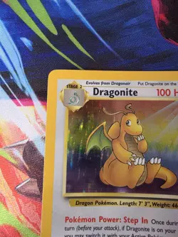 Pokemon TCG Dragonite Holo Rare Unlimited Fossil 4/62 - Image 2