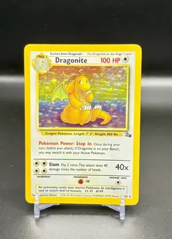 Pokemon TCG - Dragonite - 4/62 Holo Rare - Fossil - LP - PRICED TO SELL QUICK! - Image 1