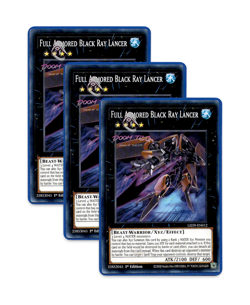 Yugioh! Full Armored Black Ray Lancer LED9-EN012 (Common) 1st Ed 3x - Image 1