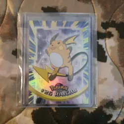 Vintage 1999 Pokemon RAICHU HOLO Topps Chrome TV Animation Card 26 - Image 1