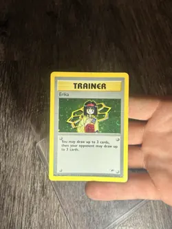 Pokemon Gym Heroes 16/132 Holo Rare Trainer Unlimited English Erika Card - Image 5
