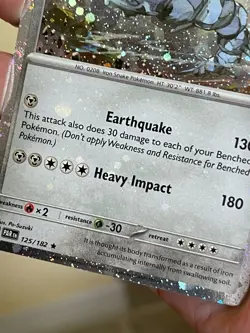 POKEMON STEELIX 125/182 RARE COSMOS HOLOFOIL BLEED PARADOX RIFT VLP CARD SEE PIC - Image 3