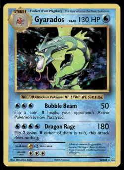 Pokemon Cards Gyarados 34/108 Evolutions Holo Rare NM - Image 1