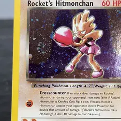 Rocket's Hitmonchan 11/132 Holo Rare Gym Heroes WOTC Pokemon Card 2000 ⭐ - Image 2