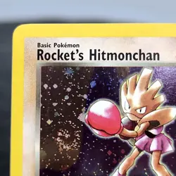 Rocket's Hitmonchan 11/132 Holo Rare Gym Heroes WOTC Pokemon Card 2000 ⭐ - Image 3