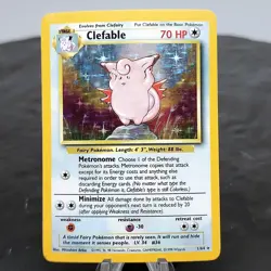 Clefable Jungle 1/64 Holo Rare Pokemon Card TCG WOTC Unlimited Vintage NM ⭐ - Image 1