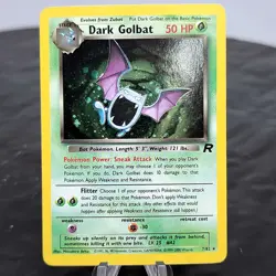 Dark Golbat 7/82 Holo Rare Team Rocket 1999 WOTC Pokemon Card TCG Vintage NM - Image 1