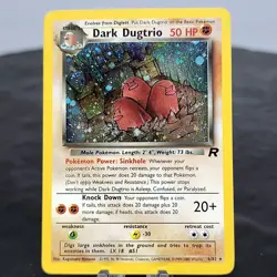 Dark Dugtrio 6/82 Holo Rare Team Rocket Pokemon Card WOTC TCG Unlimited NM ⭐ - Image 1