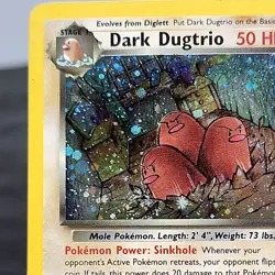 Dark Dugtrio 6/82 Holo Rare Team Rocket Pokemon Card WOTC TCG Unlimited NM ⭐ - Image 2