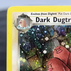 Dark Dugtrio 6/82 Holo Rare Team Rocket Pokemon Card WOTC TCG Unlimited NM ⭐ - Image 3