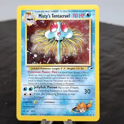 Misty's Tentacruel Holo Rare 10/132 Gym Heroes Pokemon Card WOTC TCG NM Mint - Image 1