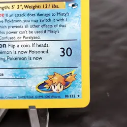 Misty's Tentacruel Holo Rare 10/132 Gym Heroes Pokemon Card WOTC TCG NM Mint - Image 5