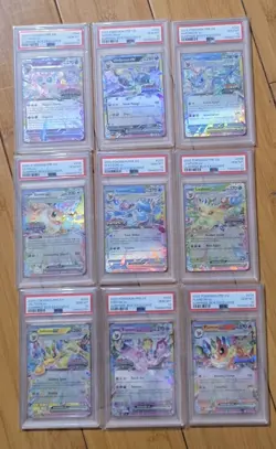 PSA 10 Set of Prismatic Evolutions Stamped Promos Cards Pokemon Umbreon (All 9) - Image 1