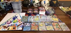 Pokemon Card Lot!! Over 300 Plus Cards, Poster, All Empty Tins And Box, SIR,EX - Image 2