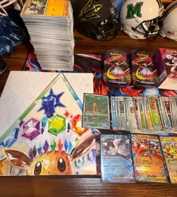 Pokemon Card Lot!! Over 300 Plus Cards, Poster, All Empty Tins And Box, SIR,EX - Image 5