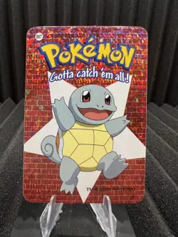 Squirtle #7 - Vintage Vending Machine Prism Sticker 2000 - Pokemon Card - Image 1