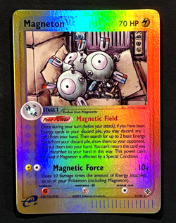 2003 Pokemon MAGNETON Ex Dragon Set REVERSE HOLO Foil RARE e-Reader Card 17/97 - Image 1