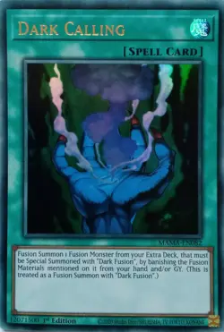 MAMA-EN082 DARK CALLING ULTRA RARE 1ST EDITION YuGiOh CARD - Image 1