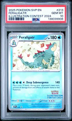 2025 Feraligatr SVP #213 Promo Pokemon Card - PSA 10 GEM MINT - Image 1