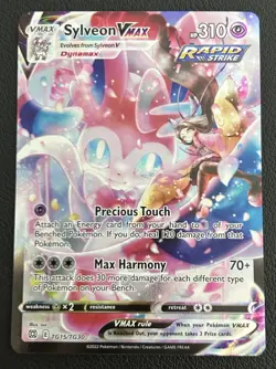 Sylveon VMAX TG15/TG30 Brilliant Stars Trainer Gallery Holo Pokemon Card NM - Image 1