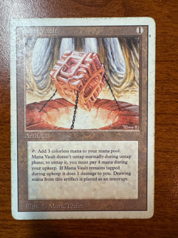 Mana Vault Revised 3rd Edition Magic the Gathering Rare Magic Artifact MtG - Image 1