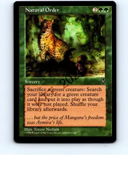 Natural Order # Rare Visions MTG LP Shffle Scff Back - Image 1