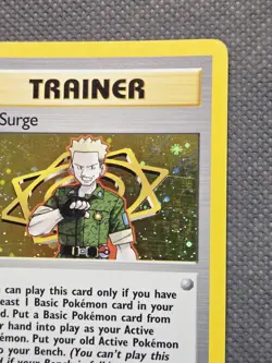 Lt. Surge Trainer 17/132 Holo Rare (2000) Gym Heroes WoTC TCG Pokemon Vintage LP - Image 4