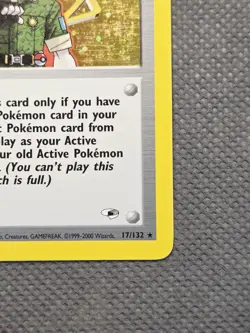 Lt. Surge Trainer 17/132 Holo Rare (2000) Gym Heroes WoTC TCG Pokemon Vintage LP - Image 5